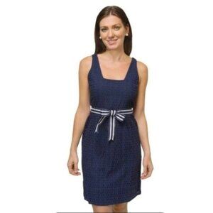 Gretchen Scott Blue Eyelet Dress READ